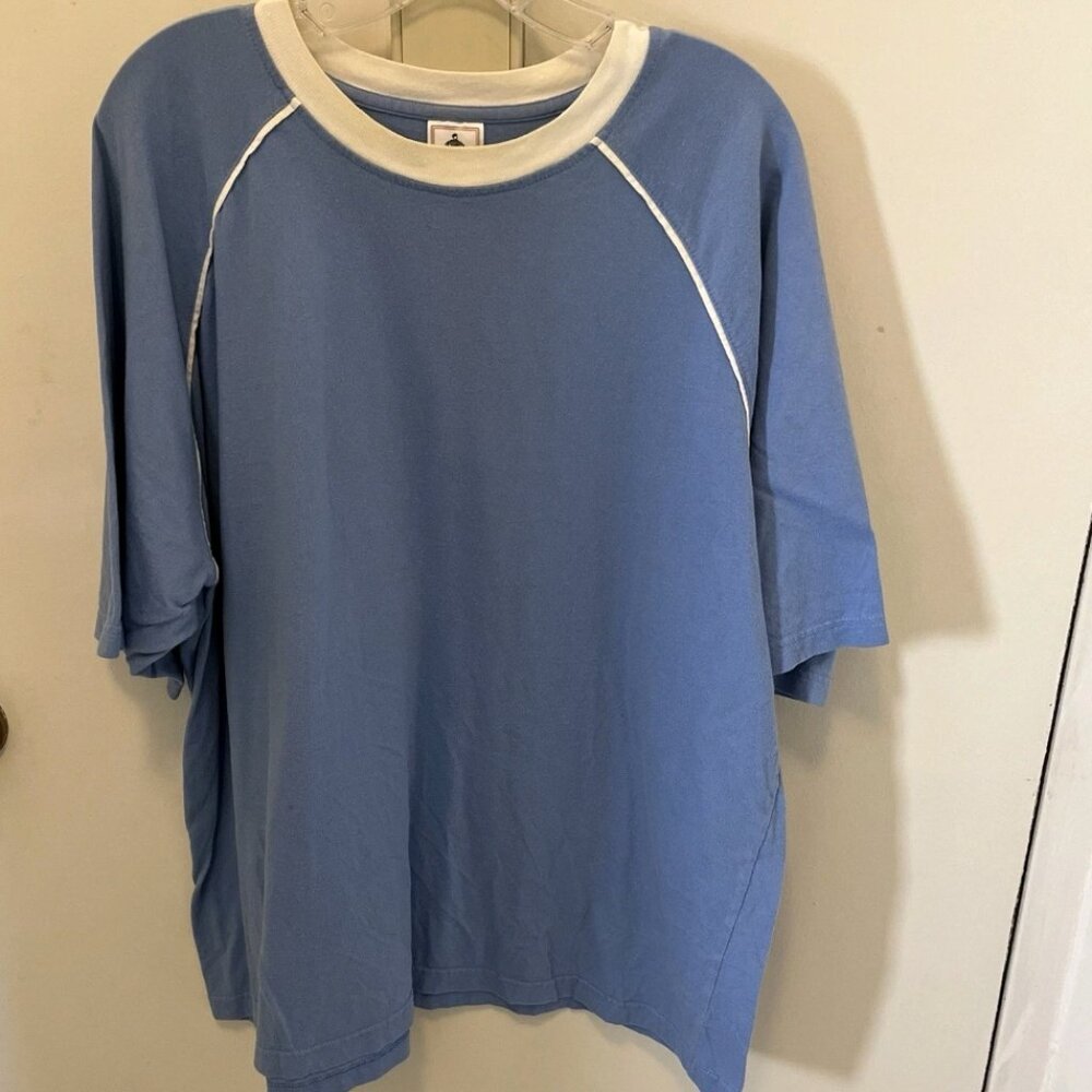 Vintage Foot Locker Raglan Tee Men’s 2XL Y2K Streetwear Blue Oversized